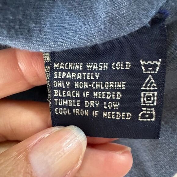 Faded Glory Mens Blue Lined Plaid Long Sleeve Cotton Flannel Shirt Size Medium - Picture 15 of 16